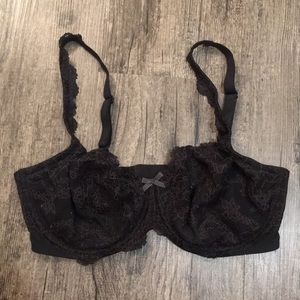 Victoria's Secret Black Unlined Lace Bra